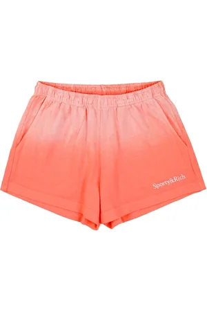 Sporty & Rich Serif Disco-shorts med logo