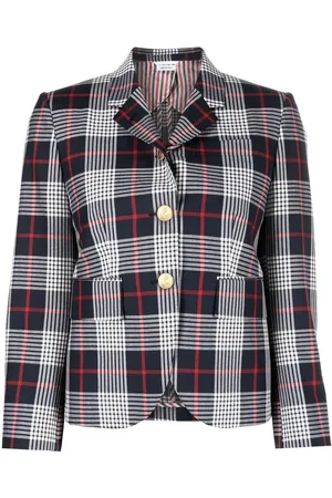 Thom Browne Enkeltradet ternet blazer