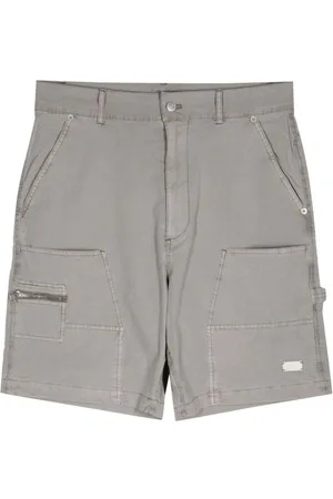 Izzue Shorts i strækbar bomuld med logo plade