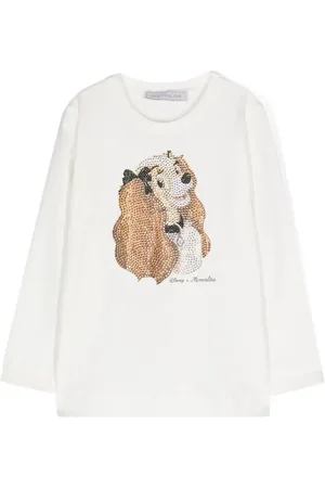 MONNALISA X Disney T-shirt med rhinsten-udsmykning