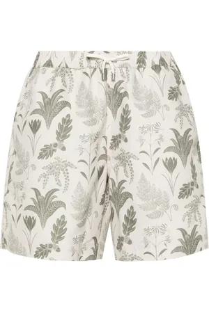 Sunspel Badeshorts med bladtryk