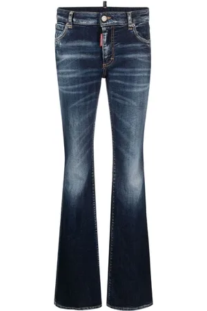 Dsquared2 Jeans med slitageeffekt og svaj