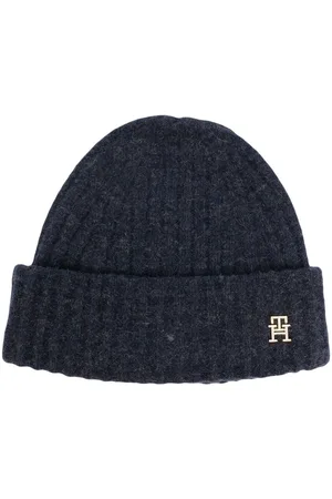 Tommy Hilfiger Ribbet hue med logoplade