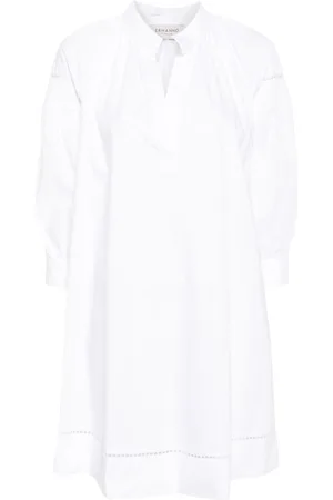 Ermanno Firenze Kort poplin-kjole