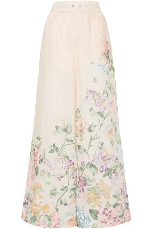 ZIMMERMANN Halliday palazzo-bukser med blomstret tryk