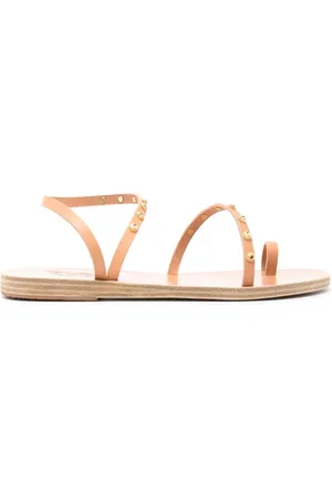 Ancient Greek Sandals Eleftheria sandaler i læder med bi