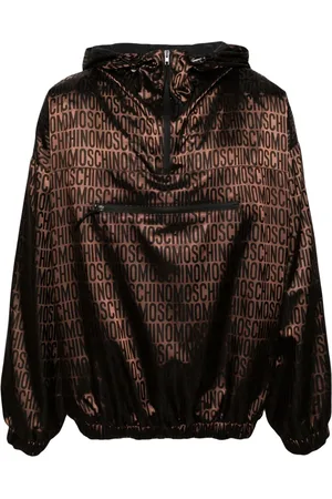 Moschino Jakke med jacquard-monogram og hætte