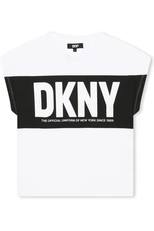 DKNY T-shirt med logotryk