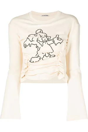 Ground Zero Langærmet T-shirt med grafisk tryk