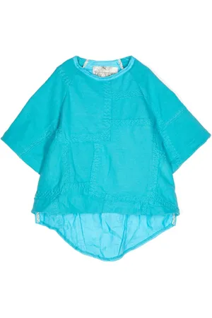 BY WALID T-shirt med patchwork