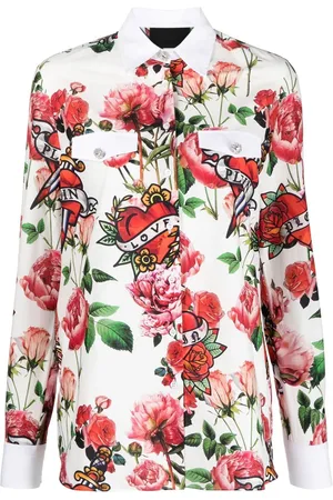 Philipp Plein Skjorte med blomstertryk