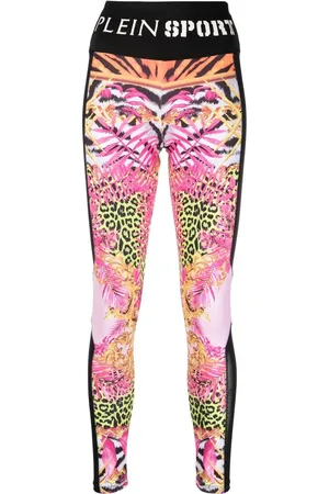 Philipp Plein Leggings med blomstertryk