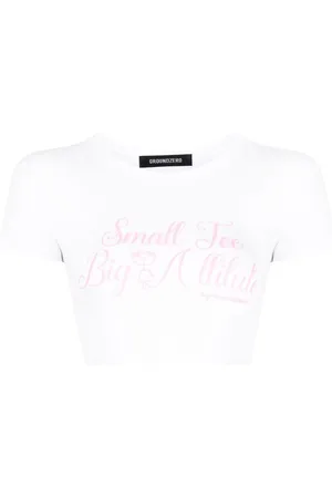 Ground Zero T-shirt med slogan