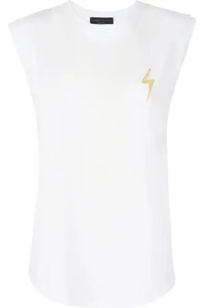Giuseppe Zanotti ærmeløs tanktop med broderet logo