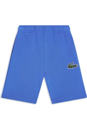 Lacoste Shorts i økologisk bomuld med krokodillebroderi