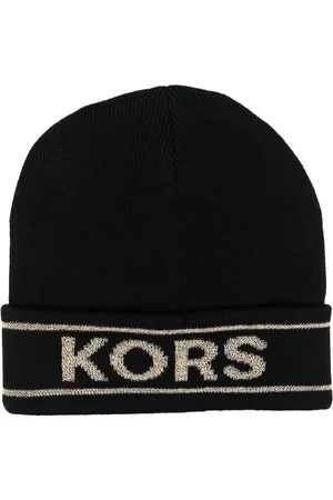 Michael Kors Intarsiastrikket hue med logo