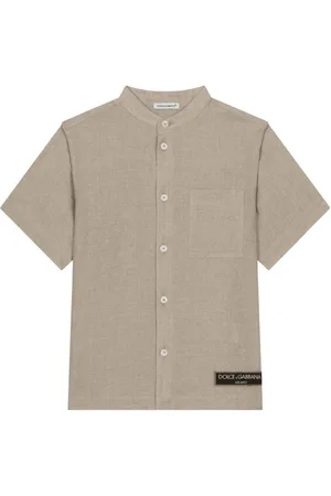 Dolce & Gabbana Skjorte med logo-applikation