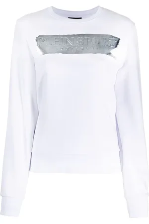 Philipp Plein Metallisk sweatshirt med logotryk