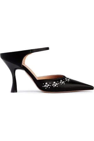 MALONE SOULIERS Cassie 90mm pumps med krystaludsmykning