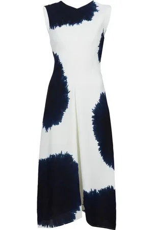 Proenza Schouler Ella kjole i viskose-crepe med tryk