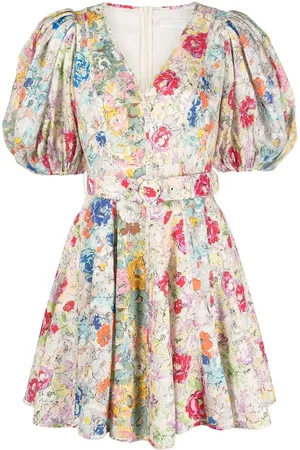 ZIMMERMANN Clover kjole med blomstertryk