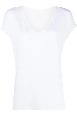 Majestic Kortærmet T-shirt med V-hals