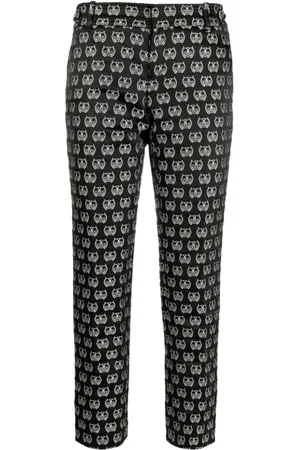 Gucci 2010 cropped bukser med monogram-jacquard