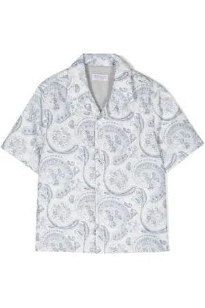 Brunello Cucinelli Skjorte med paisleytryk