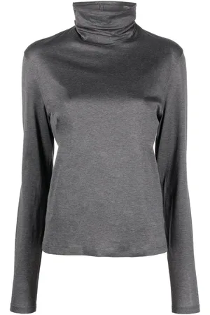 Saint Laurent 2000 T-shirt med lange ærmer og rullekrave