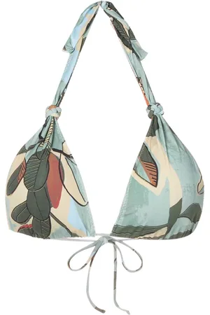 CLUBE BOSSA Blomstret bikinitop med halterneck
