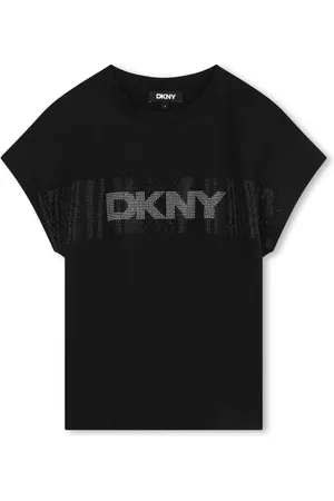 DKNY T-shirt med krystaludsmykning