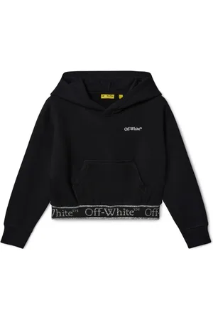 OFF-WHITE Cropped Bookish hættetrøje med logobånd