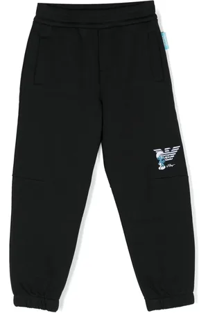 Emporio Armani Joggingbukser med broderet logo