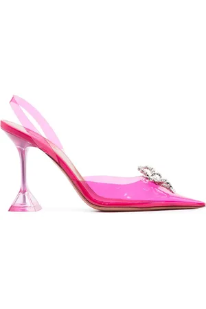 Amina Muaddi Rosie 105mm pumps med krystaludsmykning