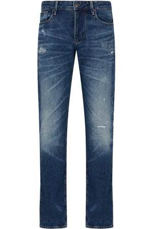 Emporio Armani J06 jeans med smal pasform og slitageeffekt