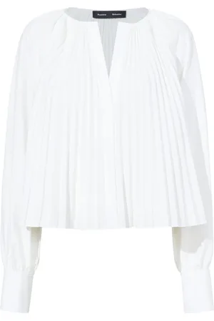 Proenza Schouler Monica bluse med plisseret detalje