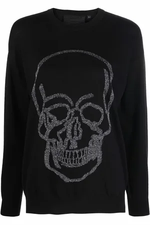 Philipp Plein Trøje med dødningehovedtryk