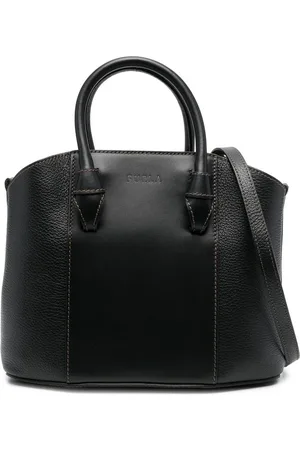 Furla Tote i læder med logoprægning