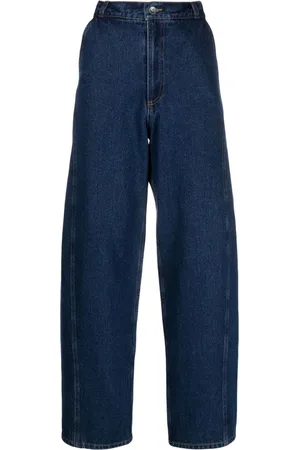 HENRIK VIBSKOV Boyfriend-jeans i denim med bælte