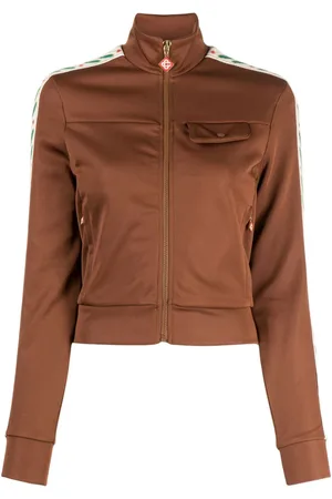 Casablanca Laurel bomberjakke med jacquard-stribe