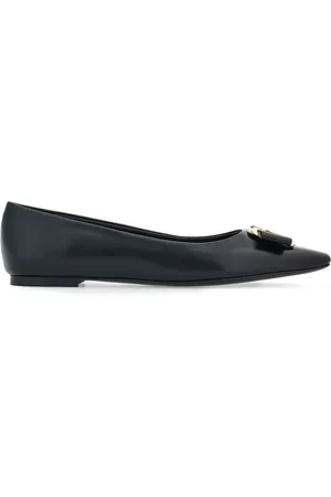 Salvatore Ferragamo Ballerinaer i lammeskind med New Vara-sløjfe