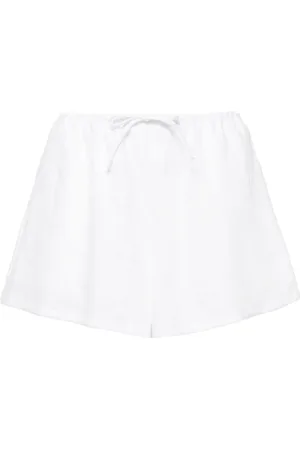 Reformation Zoey shorts i hør med snoretræk