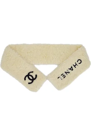 CHANEL Sjaltørklæde med logoapplikation fra 1994