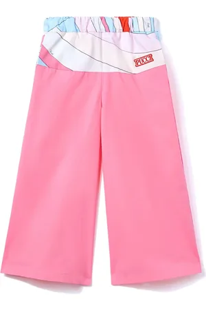 PUCCI Junior Cropped bukser med kontrastkant og Iride-tryk