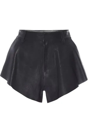 RTA Shorts i læder med brede ben