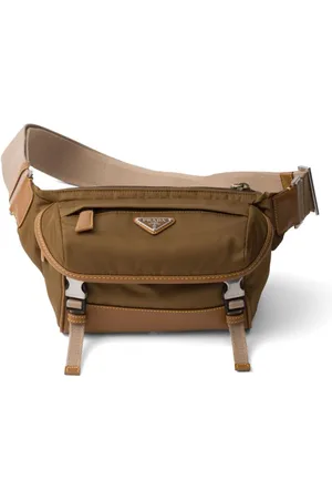 Prada Skuldertaske i Re-Nylon og læder