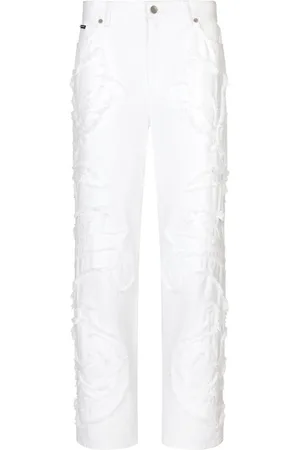 Dolce & Gabbana Boyfriend-jeans med logomærke