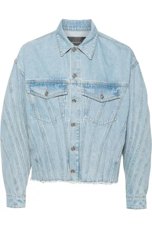 MUGLER Denimjakke med paneler