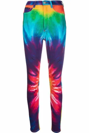 Philipp Plein Skinny-jeans med batiktryk