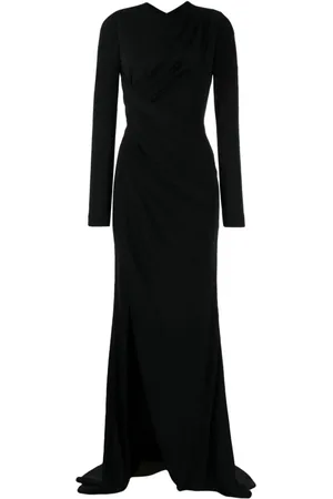 Elie saab Langærmet draperet kjole